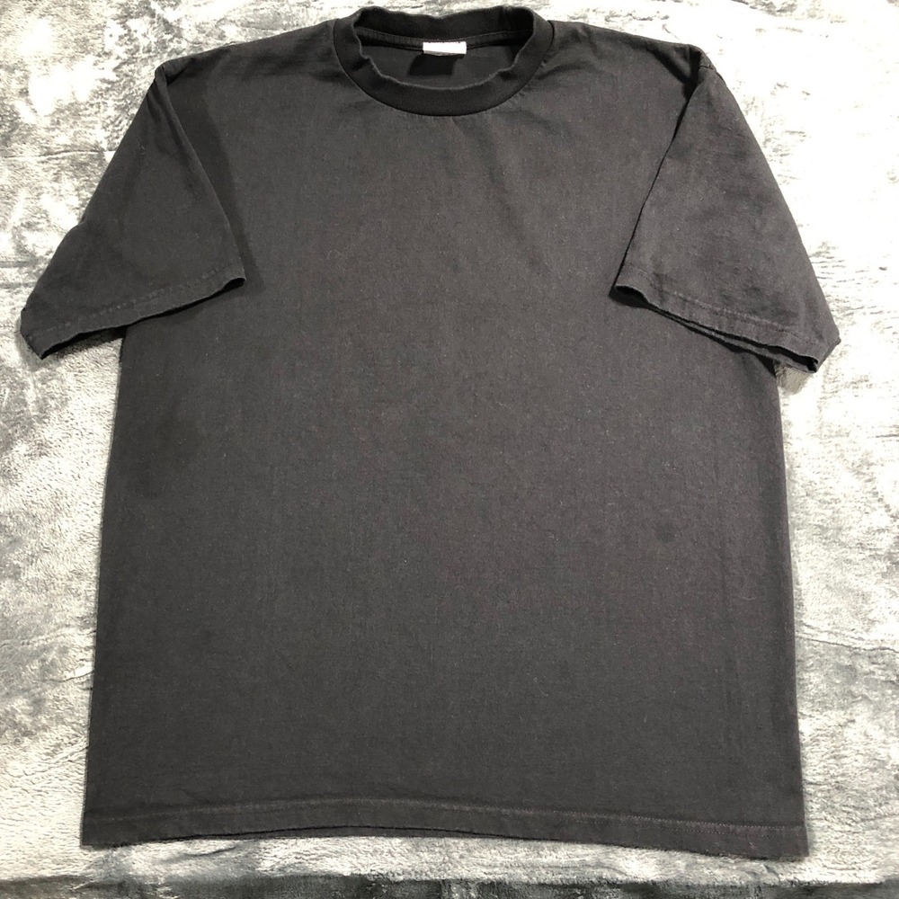 Pro Club Heavy Weight T Shirt Mens XL Black Solid‎ Cotton Short Sleeve 1180